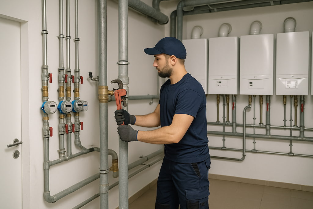 fontanero-en-terrassa-reparando-contadores-comunidad