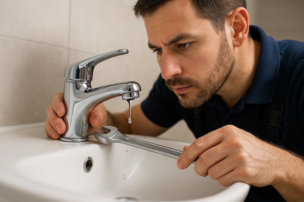 fontanero-terrassa-grifo-goteando-tecnico-herramienta