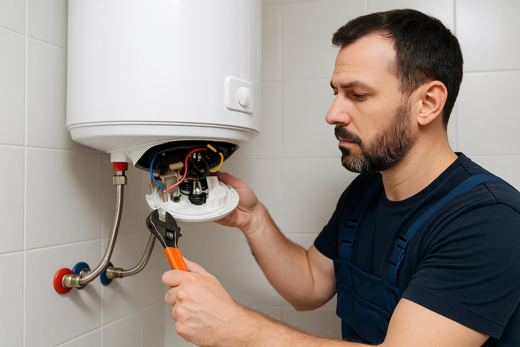 fontanero-terrassa-tecnico-arreglando-termo-llave-mano